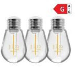 VIRONE SW/E27-10/3 3 darabos LED izzókészlet 1 W, 230 V, E27, 3000 K (SW/E27-10/3)