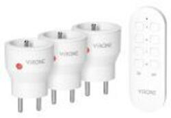 VIRONE RS-8 MINI vezeték nélküli konnektorok távirányítóval, 3+1, 2300W (RS-8)