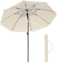 SongmicsHome Umbrelă SOLARA, Ø160 cm, bej
