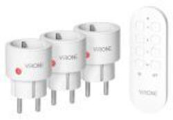 VIRONE RS-8(GS) MINI vezeték nélküli konnektorok távirányítóval, Schuko, 3+1, 2300W (RS-8(GS))