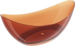Mexen Vea, szabadon álló kád átlátszó 180×80 cm, barna, króm szifon, 58091808005 (58091808005)