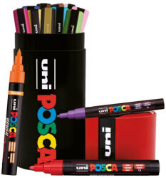 uni Marker UNI Posca 4408, 13 buc/set, in cutie metalica