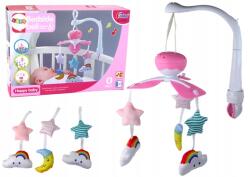 LEAN Toys Gyerek kiságy körhinta Hang Ég Rózsaszín (16237)