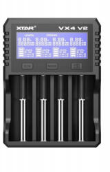 XTAR VX4 V2 KT 1, 2V/1, 5V/3, 2V/3, 6V/3, 7V NiMh/NiCD/LiFePo4/Li-ion akkumulátortöltő (Xtar-VX4-V2-KT)