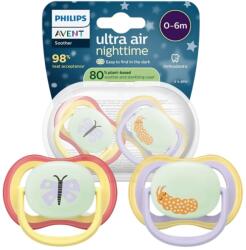 Philips Avent Ultra Air Suzetă de noapte 0-6 luni - 2 bucăți