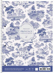 Shkolyaryk Publishing House Spirálfüzet, A4+, kockás, 80 lap, SHKOLYARYK "Provence", vegyes (SB806717K) - tintasziget