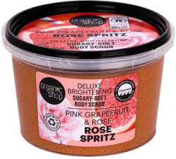Organic Shop Rose Spritz Luxus ragyogásfokozó testradír grapefruittal és rózsával - 250 ml
