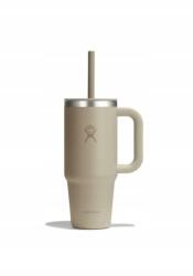 Hydro Flask Thermo bögre Hydro Flask Travel Tumbler Clear LID 24 Oz 710 ML Oat (TT24PSCC114)