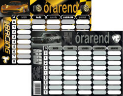 T-Creativ Órarend Kicsi 11, 7x16, 5 cm Sportcars (N13052TSC)