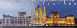  Mapcards 3D Vonalzó 148x55 mm Budapest (MC927)