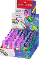 Faber-Castell Hegyező Műanyag Kétlyukú Tartályos Vegyes Mintákban (FC183551)
