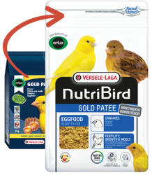 Versele-Laga NutriBird Gold Patee Canaries eggfood 1kg-lágyeleség kanáriknak (422237) lejárat közeli