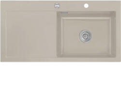 systemceram beép. mosogató Mera 100 SL 1000 x 510 mm balos cseppt. Fango exc (SCH-113523605)