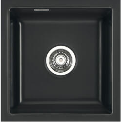 systemceram szintbe építhető mosogató Mera 46 F/o Excenter Nero (SCH-113523665)