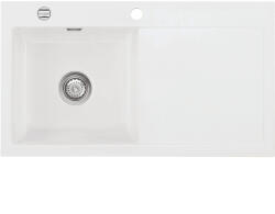 systemceram beépíthető mosogató Mera 90 900 x 510 mm jobbos csepptálca Polar (SCH-113523573)