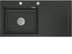 Systemceram beép. mosogató Mera 100 SL 1000 x 510 mm jobbos cseppt. Nigra exc (SCH-113523630)