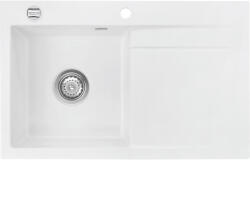 Systemceram beép. mosogató Stema 80 800 x 510 mm ą15% jobbos cseppt. Polar (SCH-113523689)