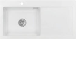 systemceram beép. mosogató Mera 100 SL 1000 x 510 mm jobbos cseppt. Polar (SCH-113523613)