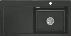 systemceram beép. mosogató Mera 100 SL 1000 x 510 mm balos cseppt. Nigra (SCH-113523600)