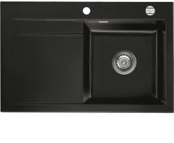 Systemceram beép. mosogató Stema 80 exc. 800 x 510 mm balos cseppt. Nero (SCH-113523684)