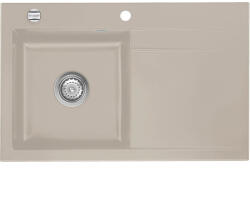 systemceram beép. mosogató Stema 80 800 x 510 mm ą15% jobbos cseppt. Fango (SCH-113523691)