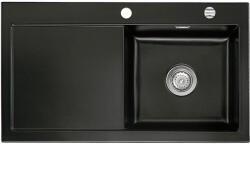 Systemceram beép. mosogató Mera 90 900 x 510 mm ą15% balos cseppt. Nigra exc (SCH-113523570)
