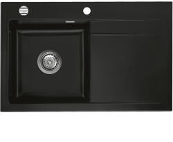 systemceram beép. mosogató Stema 80 800 x 510 mm ą15% jobbos cseppt. Nigra (SCH-113523696)