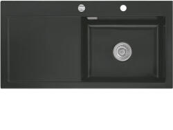 Systemceram beép. mosogató Mera 100 SL 1000 x 510 mm balos cseppt. Nigra exc (SCH-113523610)