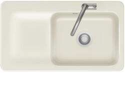 systemceram szintbe építhető mosogató Juna 90 F 876 x 486 mm tálca bal Magnolie (SCH-113523947)