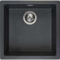 Solido 2D mosogató Amsterdam 50 560 x 460 mm Black Silvery (SCH-113520316)