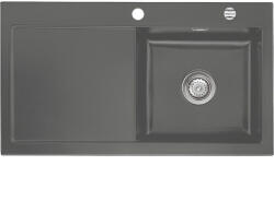 systemceram beépíthető mosogató Mera 90 900 x 510 mm balos csepptálca Lava (SCH-113523759)