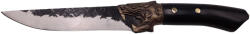 Depox Cutit de vanatoare DEPOX®, Dragon Breath, otel inoxidabil, maner lemn, 33.5 cm, negru (1382)