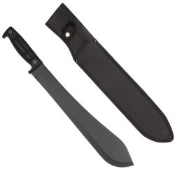 DEPOX Maceta de vanatoare DEPOX®, Black Bite, 49 cm, otel inoxidabil, negru, teaca inclusa (1414)