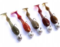 m5 craft MIX Gumi szett M5 Chubby Shad 2.2" (5.6cm) jigfejek (MIX Gum M5 Chubby Shad 2.2" (5.6cm) + główki)