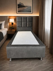 INFINIZA Szállodai Springbox Szürke Ágykeret(BFV 27 Szín) - Kárpitozott Boxspring 80x200 cm