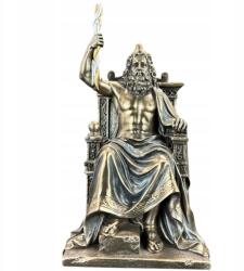  Zeus Mennyország ura szobor a trónon villámokkal Veronese WU77587A4 (WU77587A4)