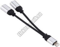  E144 iPhone Lightning elosztó kábel