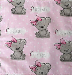  Textil szalvéta gyermekeknek - rózsaszín koala macis - 30x30 cm