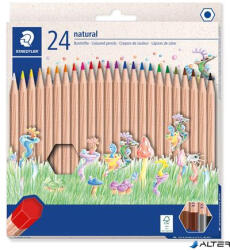 STAEDTLER Színes ceruza készlet, hatszögletű, STAEDTLER "Noris® natural 143N", 24 szín (143N C24) - alter