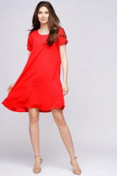 Pierino Rochie A line rosie din in mercerizat si vascoza S/M