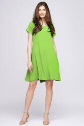 Pierino Rochie A line din crep de vascoza verde deschis S/M