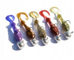 m5 craft MIX Gumi szett M5 Craft 5db Chubby 2" (51mm) jigfejek 5db (MIX Gum M5 Craft 5szt. Chubby 2" + główki)