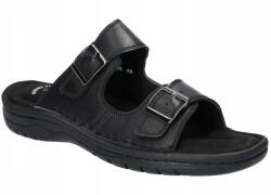American Club CY196 Robusztus Bebújós Elegáns Férfi Bőr Flip-flop Papucs Bk 43 (CY196)