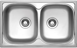 Strong StrongSinks S1 Mosogató Welland polír. rozsdam. acél 780x480, dupla, felső szer (506000)