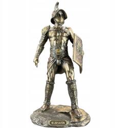 Veronese Gladiátor Spartakus szobor figura Veronese Pajzzsal (WU77497A4) (WU77497A4)