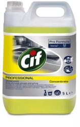 Cif Pro Formula Degreaser Concentrate Erőteljes tisztító-, zsíroldószer nagyobb konyhai felületekhez 5L