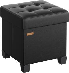 SONGMICS Kárpitozott puff Songmics fekete (LSF0512b02)