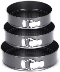 Elitehoff Tortaformák Kivehető Aljjal 3 Db 24/26/28CM E-8013 (E-8013)