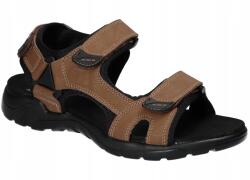 American Club CY194 Strapabíró Tépőzáras Férfi Bőr Szandál Beige 42 (CY194)