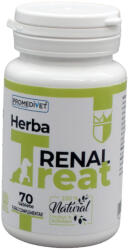 PROMEDIVET PROMEDIVET Herba-Treat Renal, supliment sistem renal câini, comprimate PROMEDIVET Herba-Treat Renal, XS-XL, supliment sistem renal câini și pisici, flacon, 70 comprimate